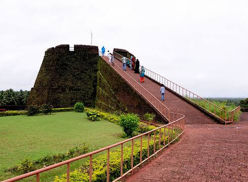 Bekal Fort overlooking the Arabian Sea in Kerala